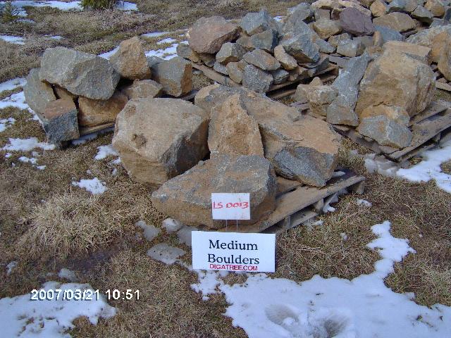 Medium Boulders #LS0013...$100 Loaded on Your Truck or We Can Arrange Shipment